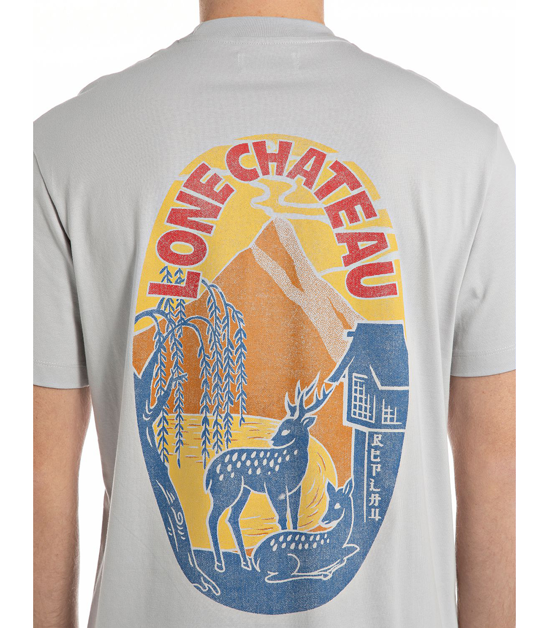 リラックスフィット ヘビーコットンジャージー グラフィックTシャツ 詳細画像 アイスグレー 5